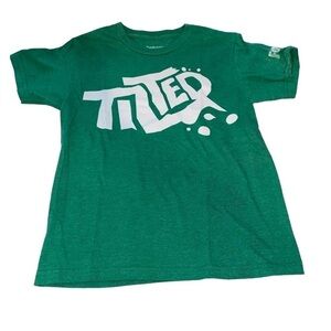 Fortnite T-shirt short sleeve rounded neckline “Tilted” on front size XSmall